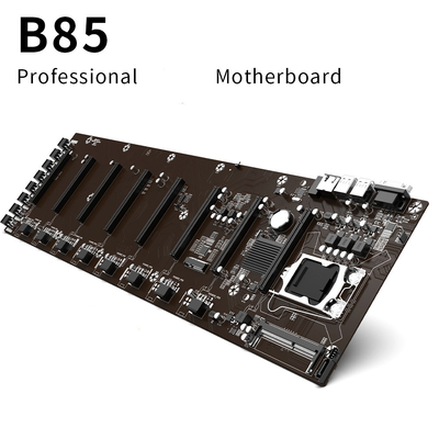Carte mère de extraction 8 GPU B85 Riserless PCIEx16 d'Intel B85 Ethereum